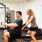 Gym physio session at Kensington clinic