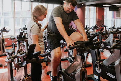 Post surgery rehabilitation physiotherapy session