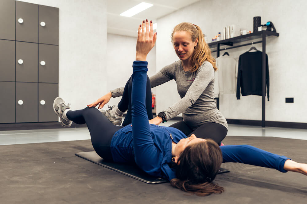 Physiotherapy session at home